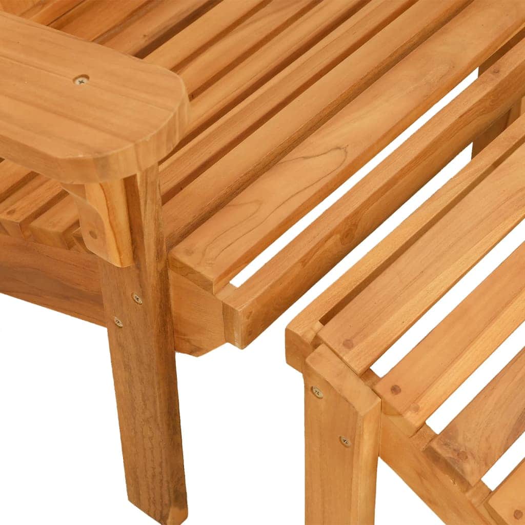 Refined Garden Adirondack Chair with Footrest Lounge Area Boho