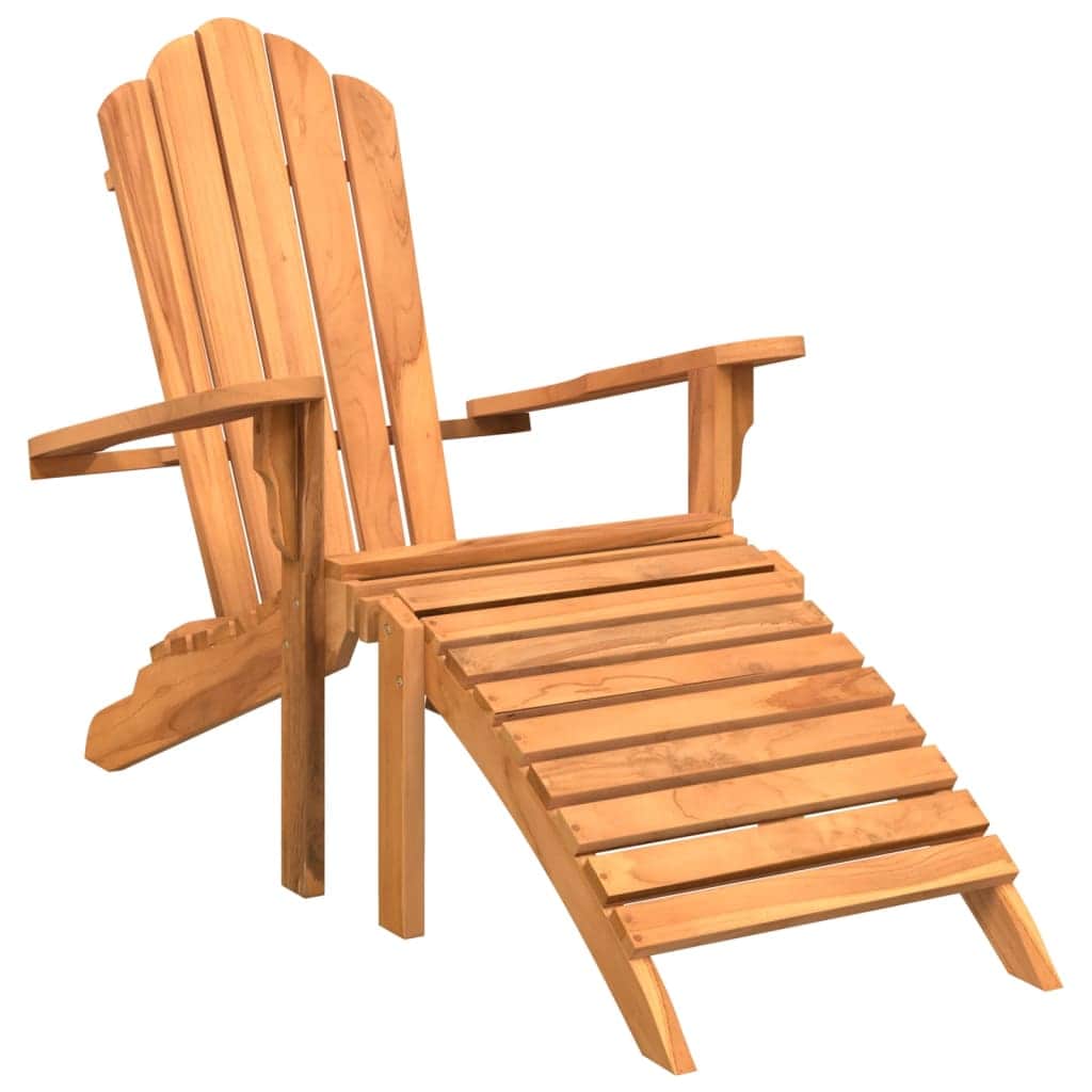 Refined Garden Adirondack Chair with Footrest Lounge Area Boho