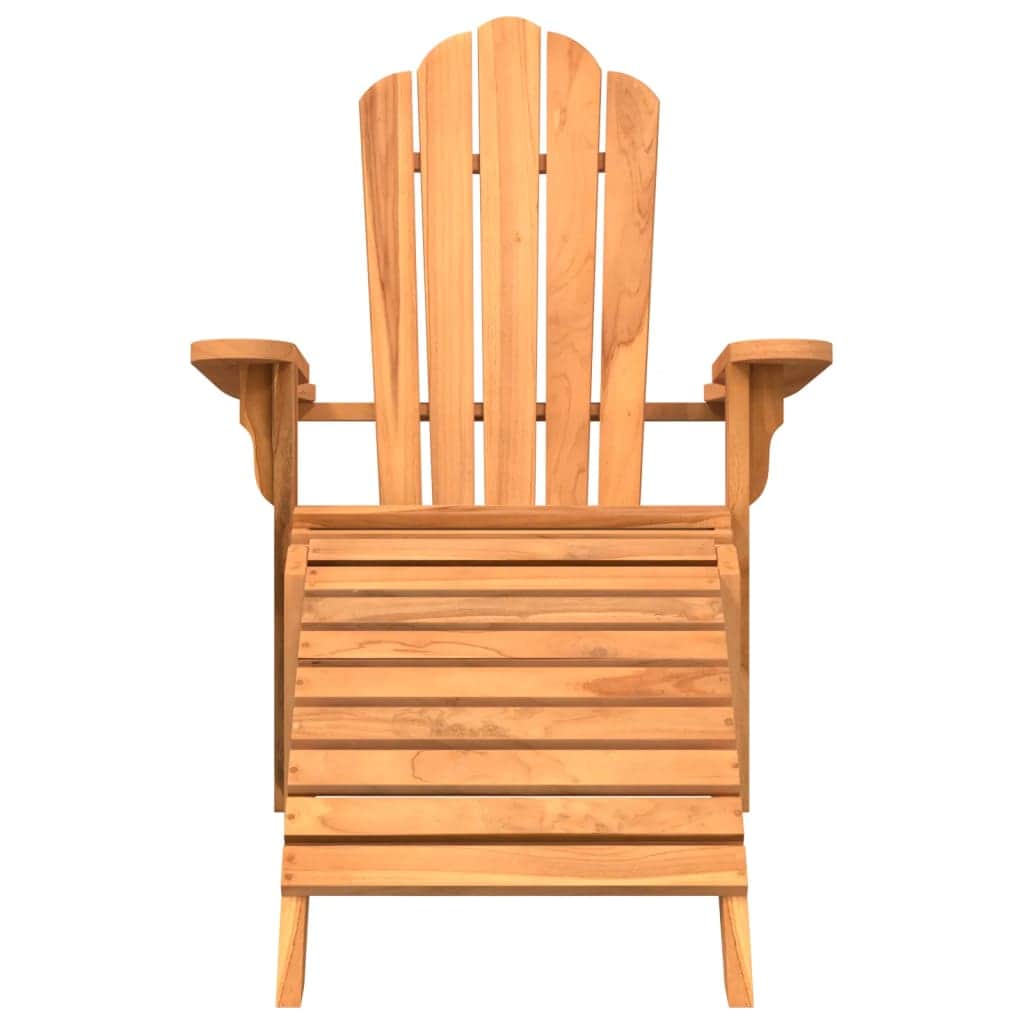 Refined Garden Adirondack Chair with Footrest Lounge Area Boho