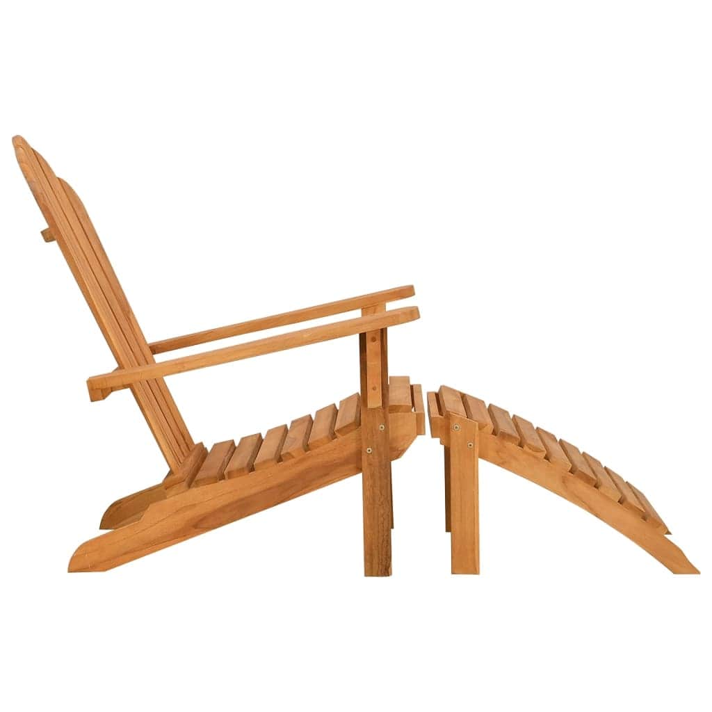 Refined Garden Adirondack Chair with Footrest Lounge Area Boho