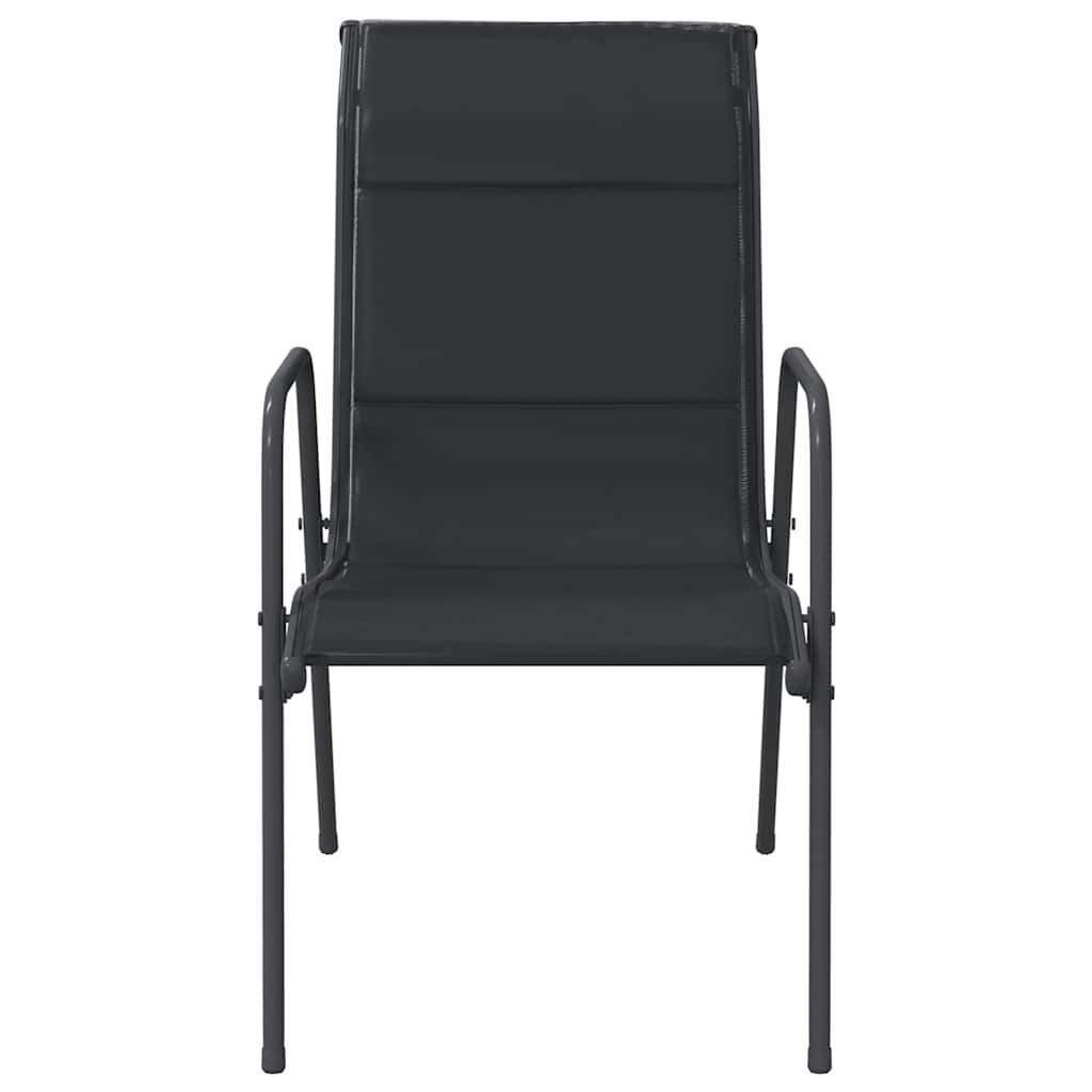 Refined Garden Chairs 4 pcs Steel Outdoor Retreat Patio Relax