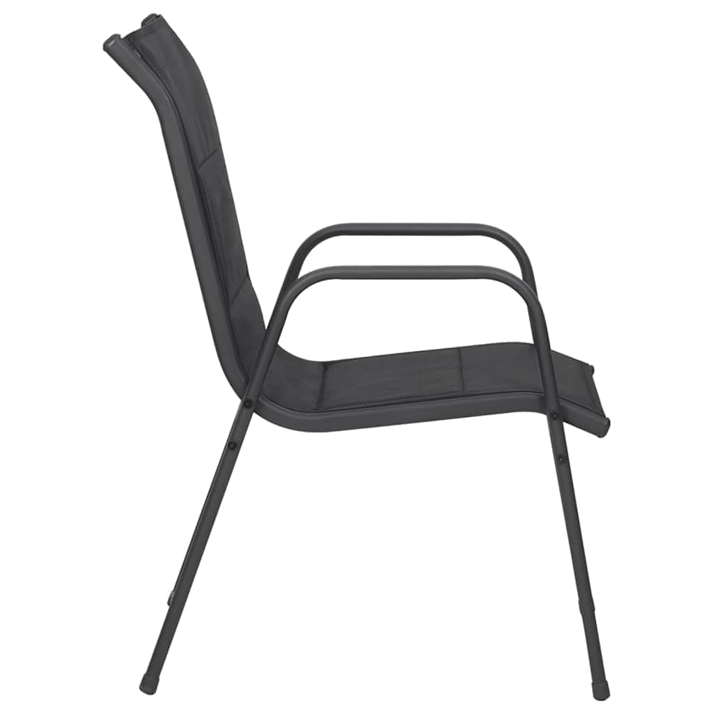Refined Garden Chairs 4 pcs Steel Outdoor Retreat Patio Relax