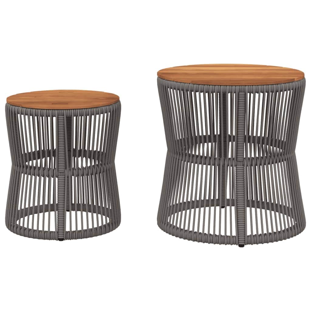 Refined Garden Side Tables 2 pcs Outdoor Retreat Essentials