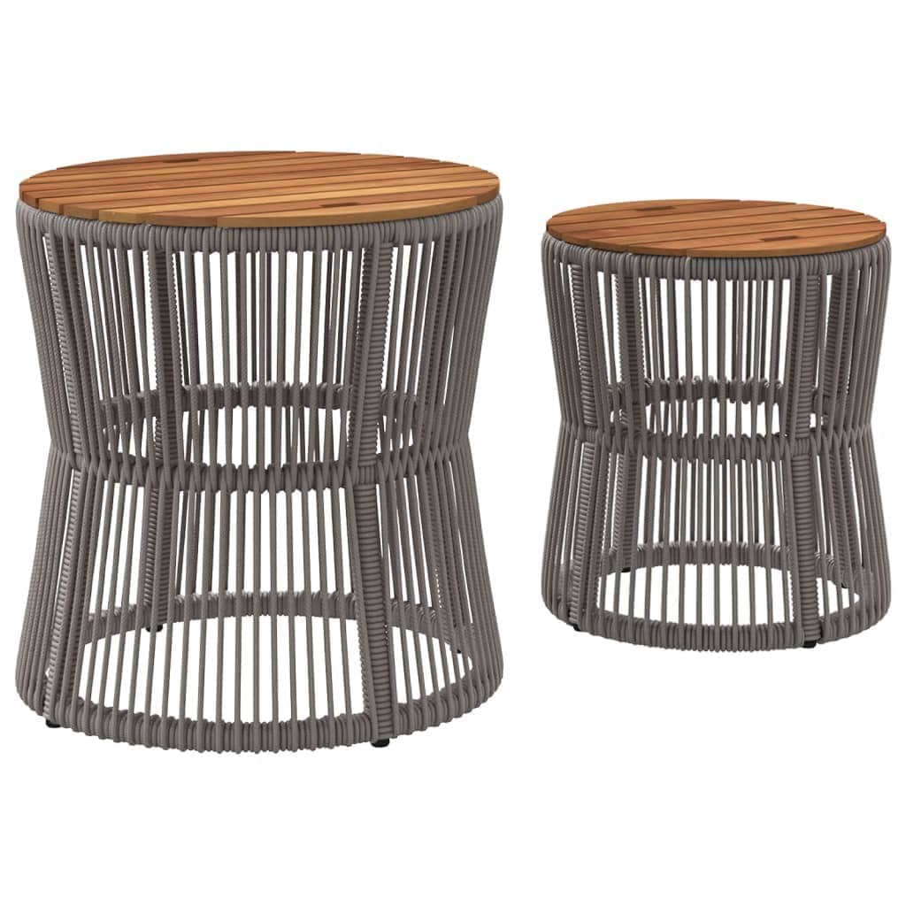 Refined Garden Side Tables 2 pcs Outdoor Retreat Essentials