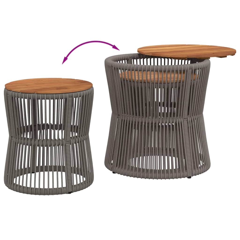 Refined Garden Side Tables 2 pcs Outdoor Retreat Essentials