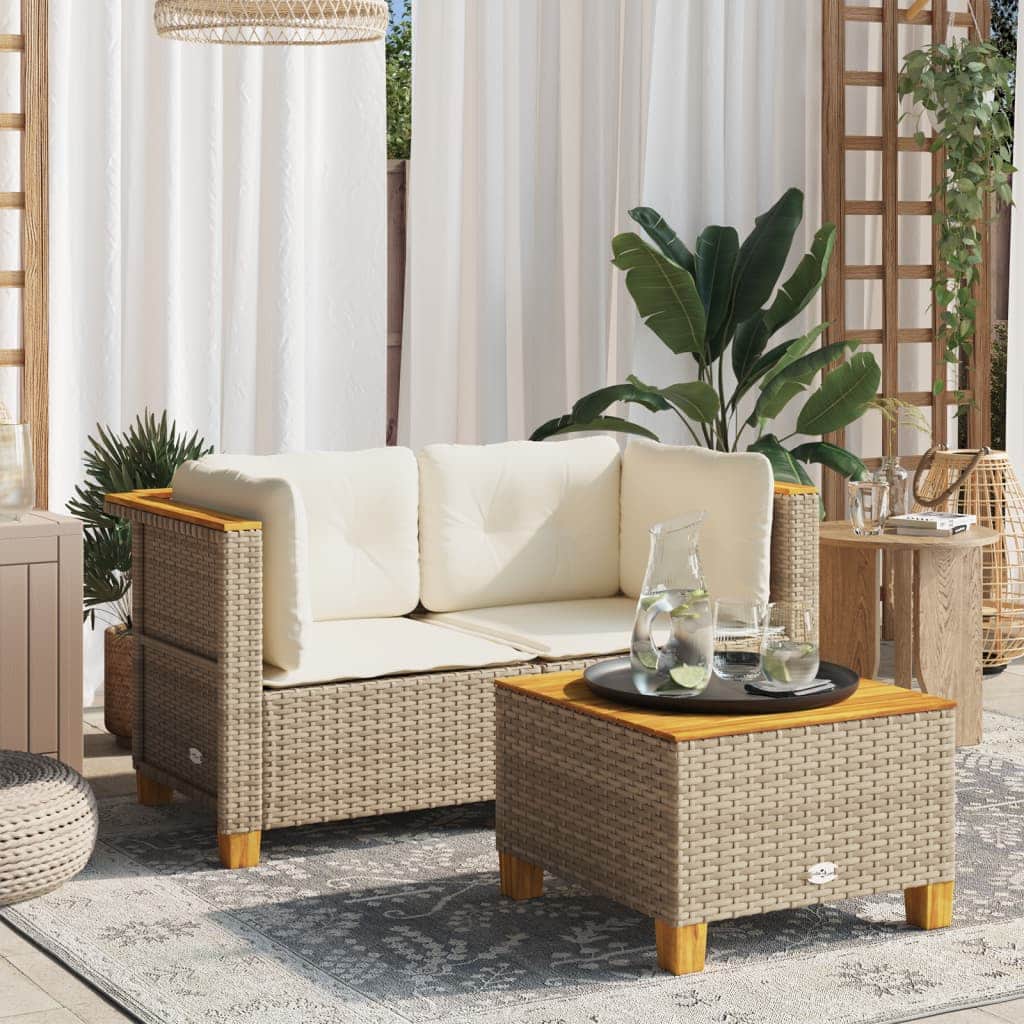 Refined Garden Sofas Corner with Cushions Home Decor Accent Essentials