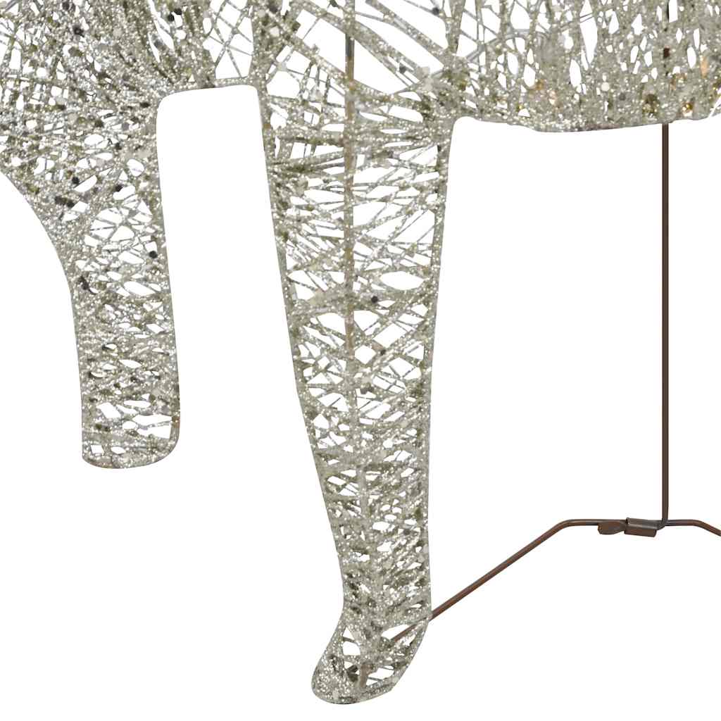 Reindeer & Sleigh Christmas Decoration 60 LEDs Outdoor Gold | Gold colour