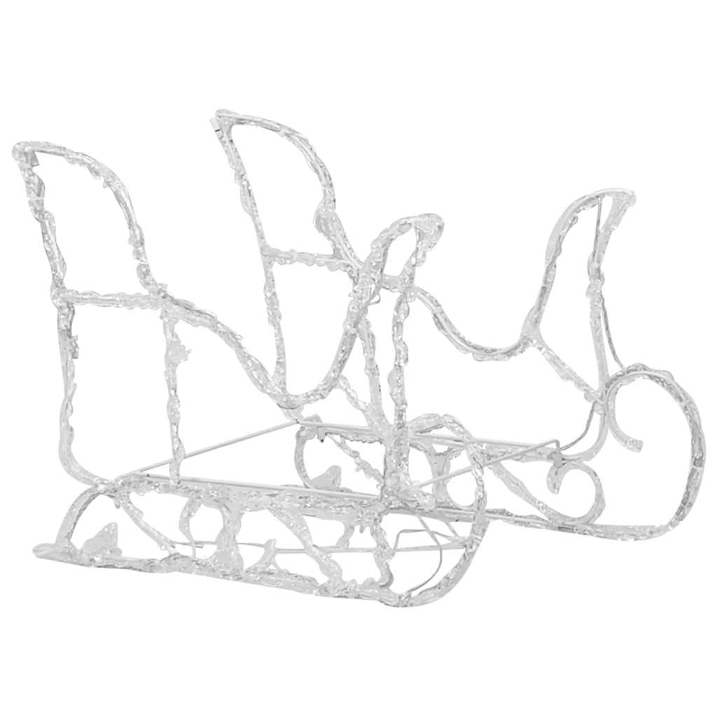 Reindeers & Sleigh Christmas Decoration 160 LEDs - Acrylic with Christmas Lighting