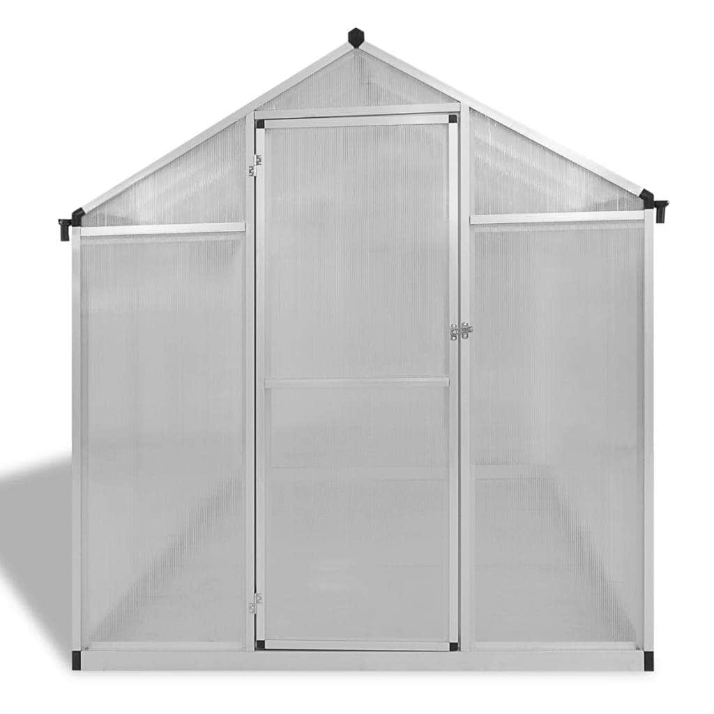 Reinforced Aluminium Greenhouse with Base Frame 4.6 mÃ‚Â²