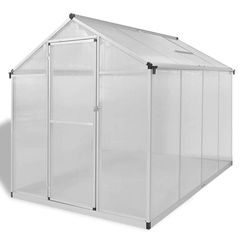 Reinforced Aluminium Greenhouse with Base Frame 4.6 mÃ‚Â²
