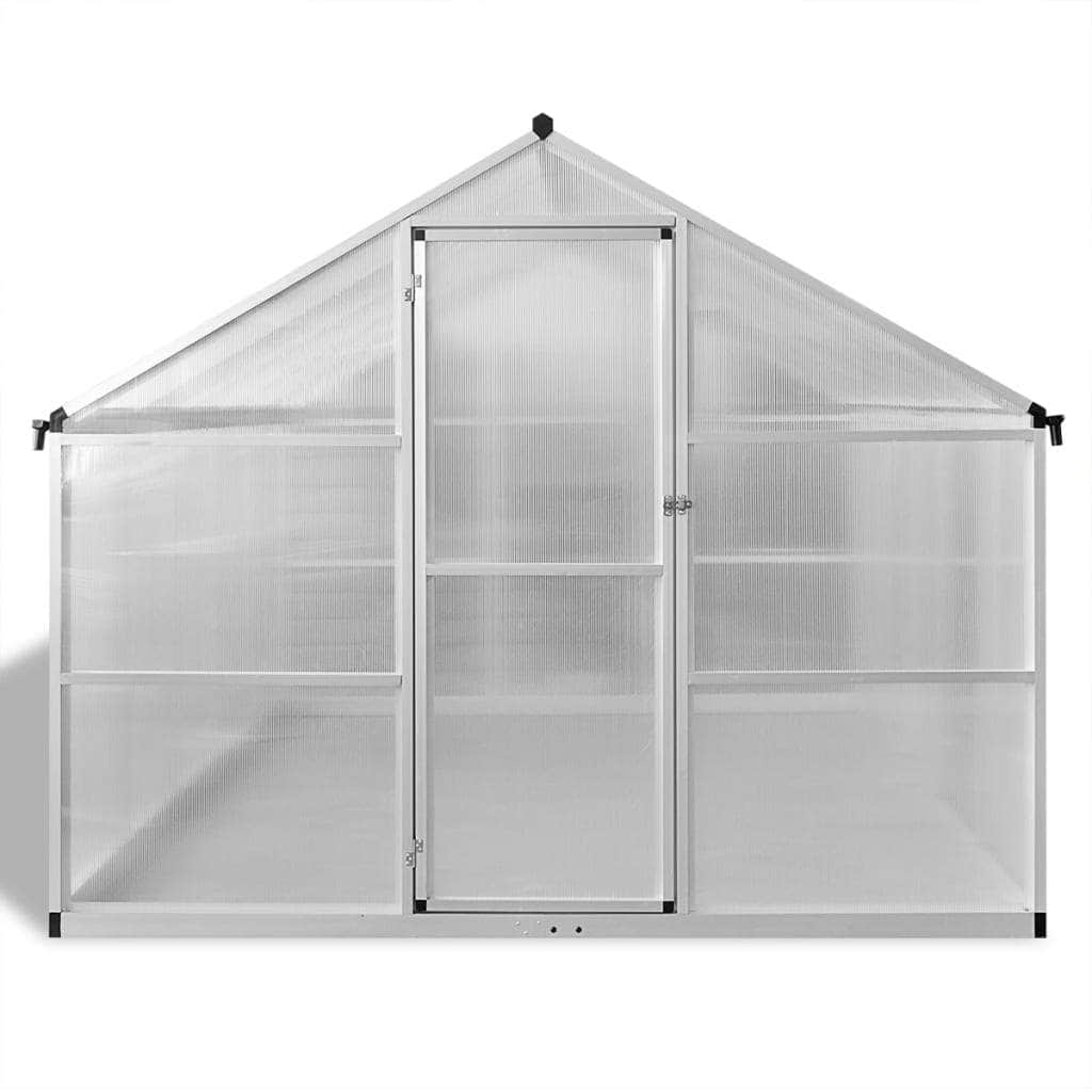 Reinforced Aluminium Greenhouse with Base Frame 7.55 mÃ‚Â²