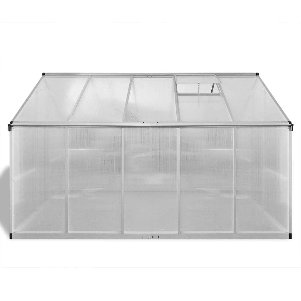 Reinforced Aluminium Greenhouse with Base Frame 7.55 mÃ‚Â²