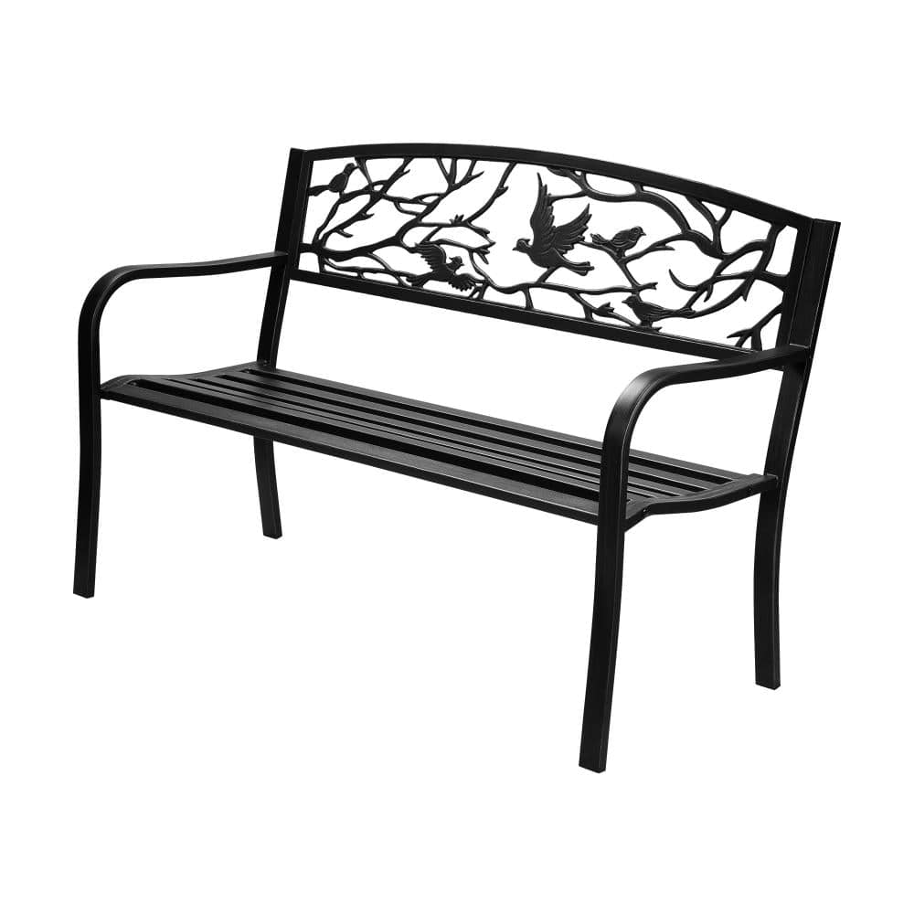 Relax in Style: Outdoor Chair Furniture with Bird Pattern Patio
