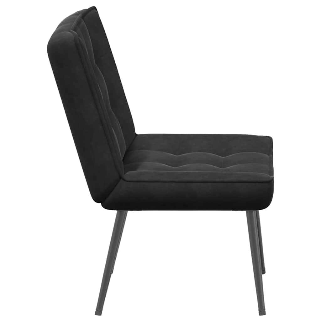 Velvet finish - Relaxing Chair Black Velvet