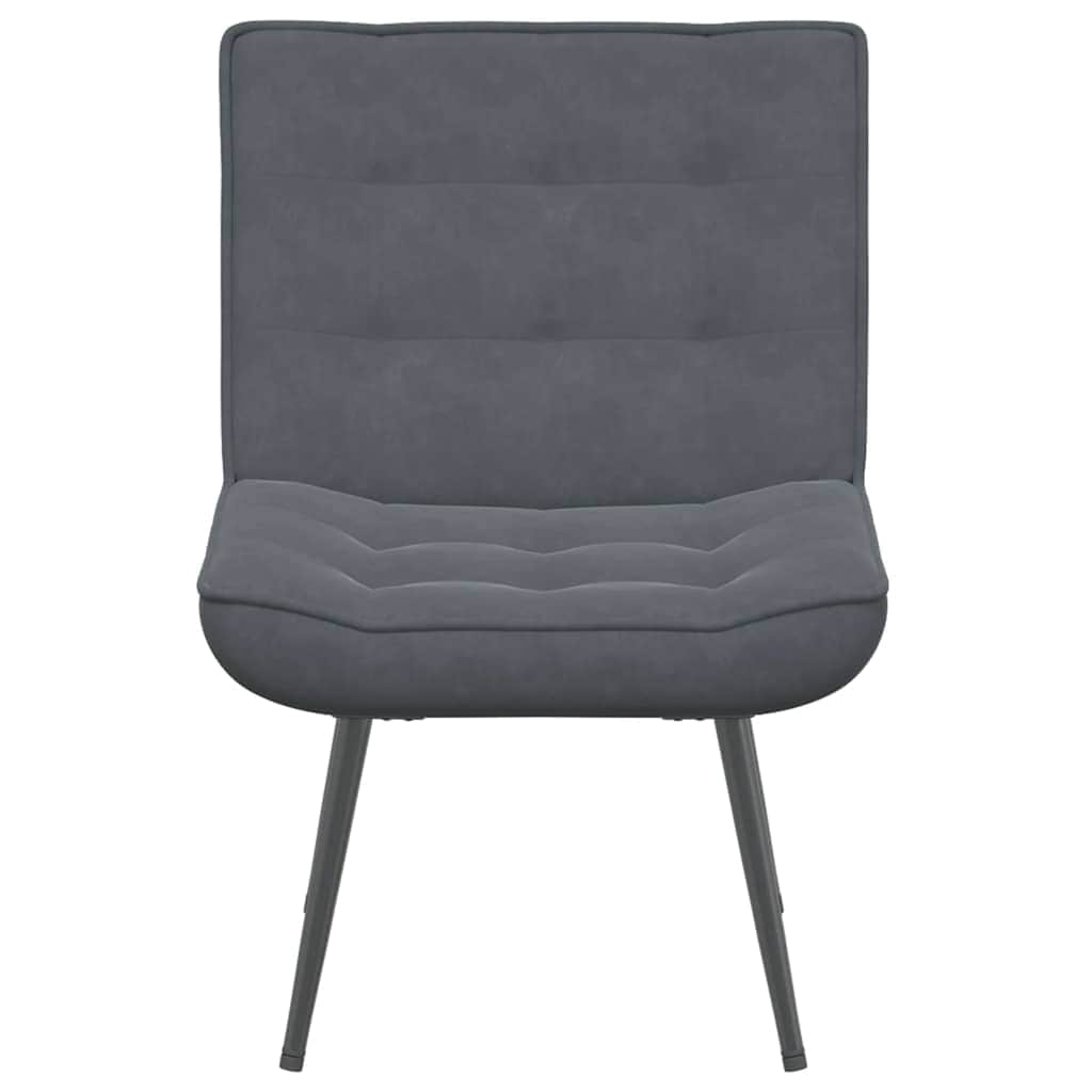Relaxing Chair Dark Grey  Velvet