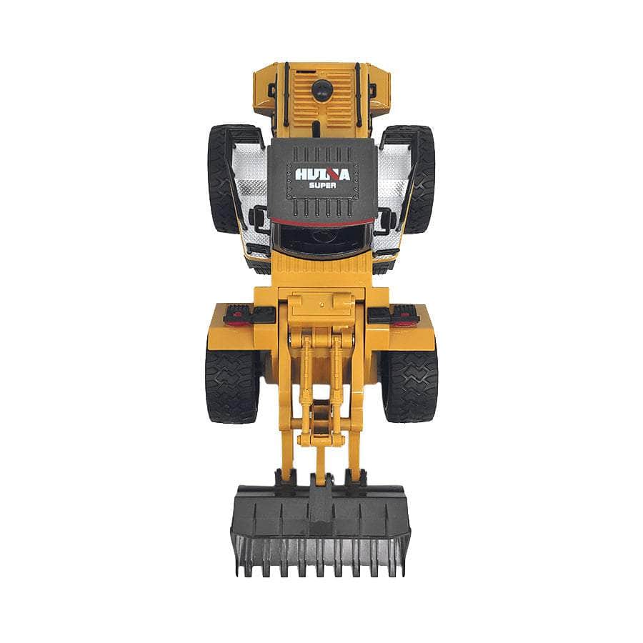 Remote Control Model Bulldozer Truck (Yellow), Driving Cab And Scoop