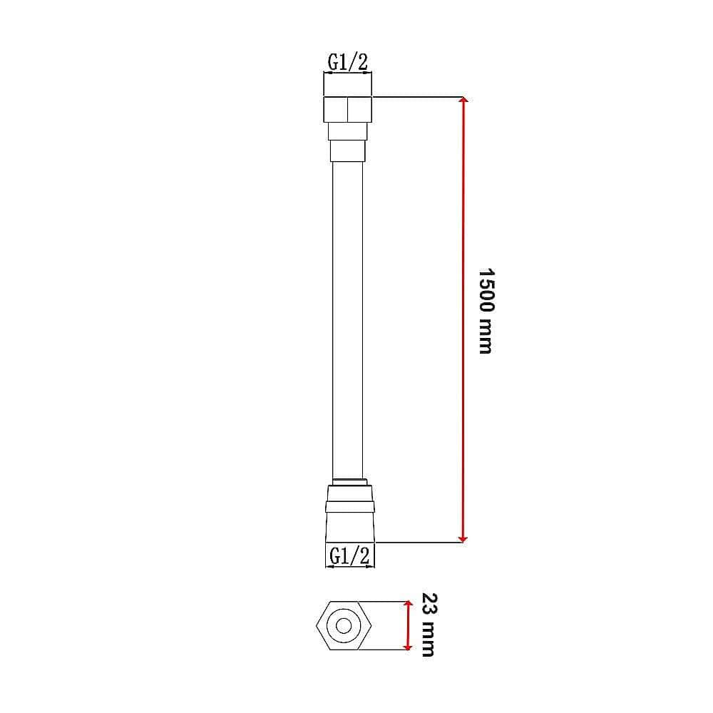 Replacement Heavy Duty 1500mm Shower Bath Bidet Hose