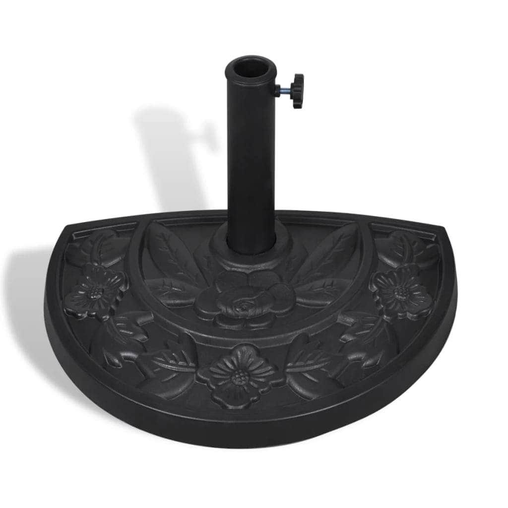 Resin Half Round Parasol Base - Simple deals