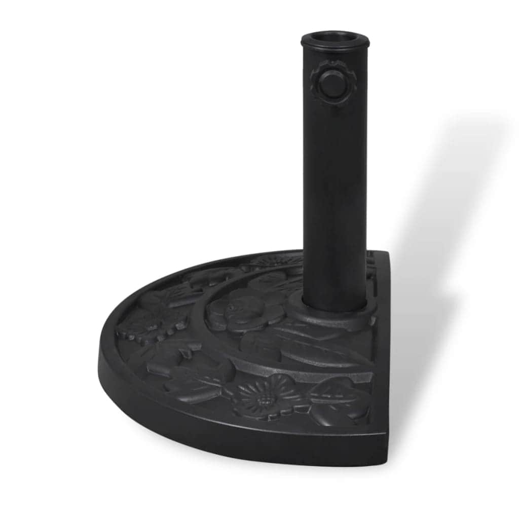Resin Half Round Parasol Base - Simple deals