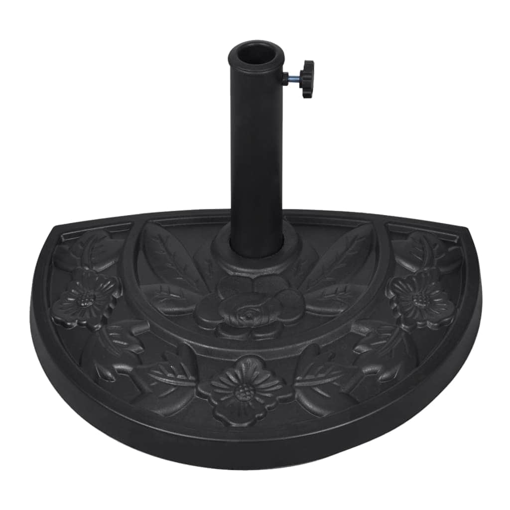 Resin Half Round Parasol Base - Simple deals