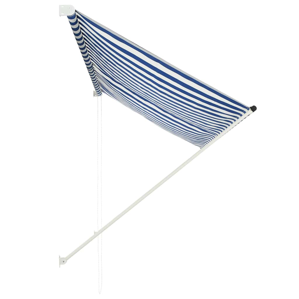 Retractable Awning Blue and White L