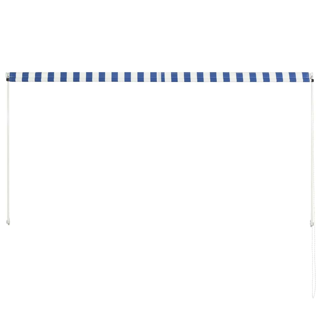 Retractable Awning Blue and White L