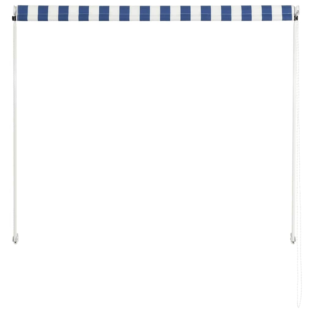 Retractable Awning Blue and White S