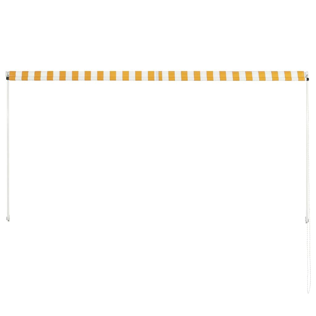Retractable Awning Yellow and White L
