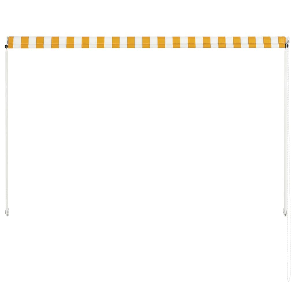 Retractable Awning Yellow and White M