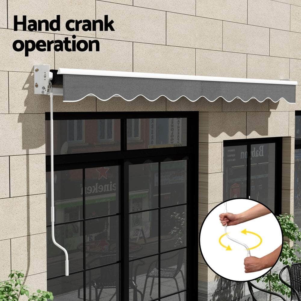 Retractable Folding Arm Awning Manual Sunshade