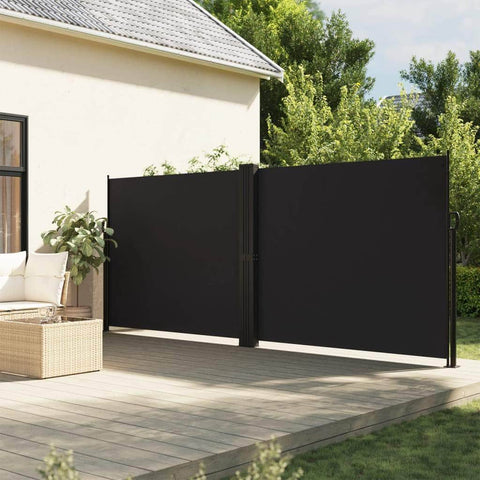 Retractable Side Awning - Black