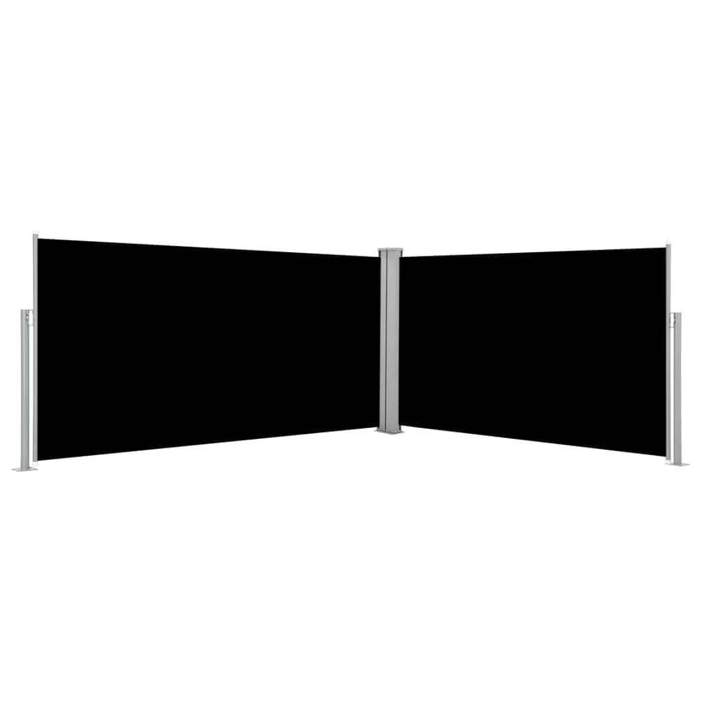 Retractable Side Awning Black - Simple deals