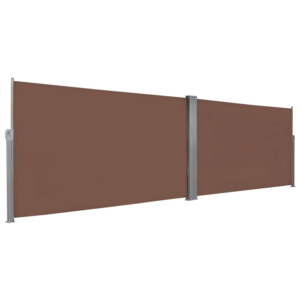 Retractable Side Awning Brown