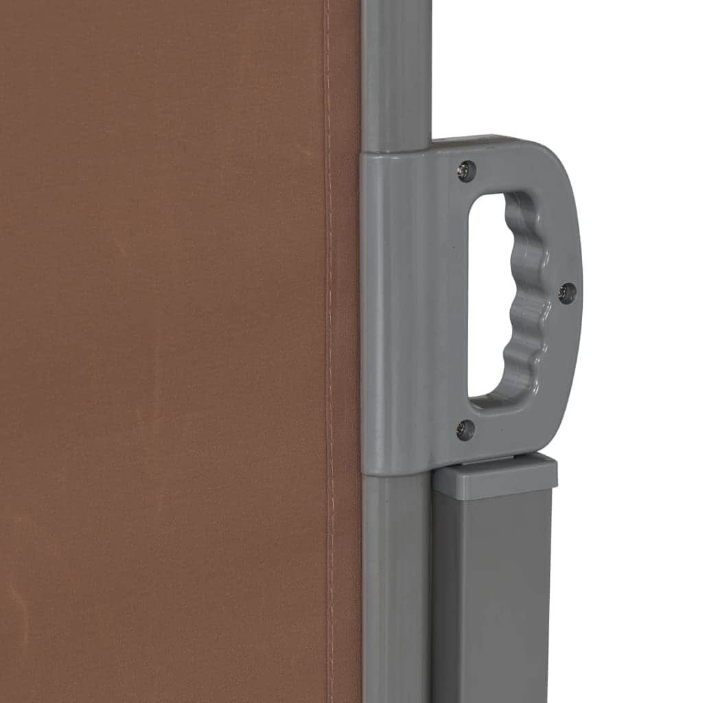 Retractable Side Awning Brown
