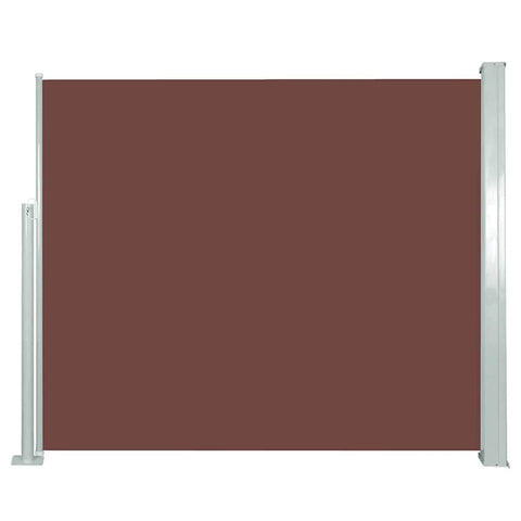 Retractable Side Awning, Brown