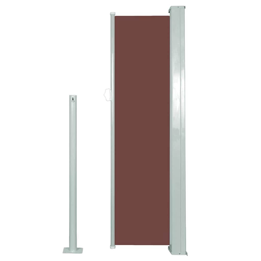 Retractable Side Awning, Brown