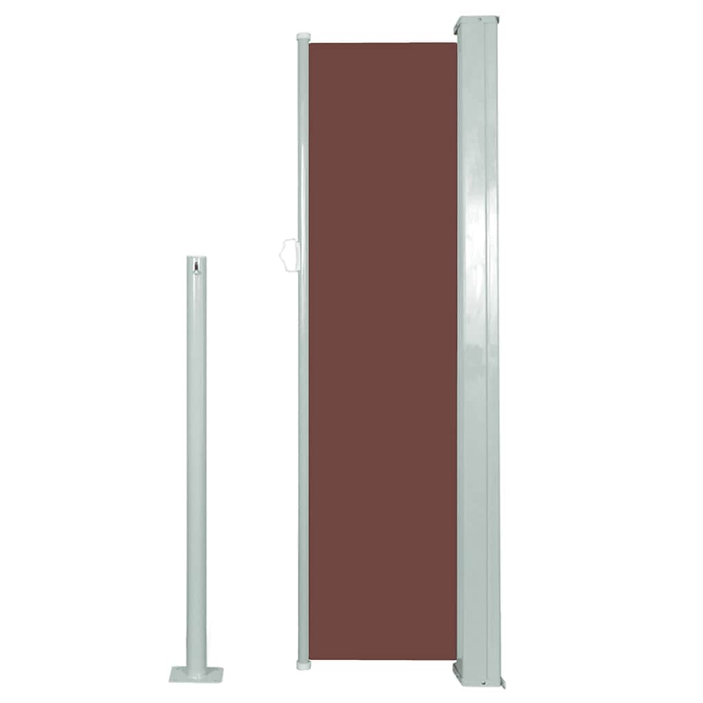 Retractable Side Awning, Brown