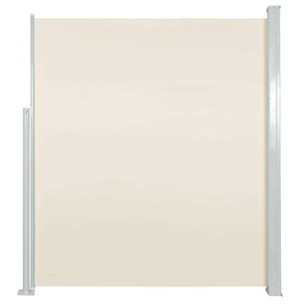 Retractable Side Awning - Cream
