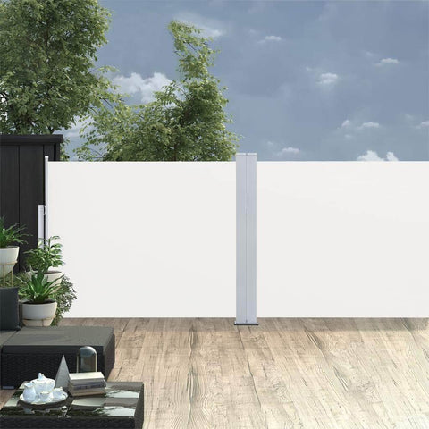 Retractable Side Awning Cream
