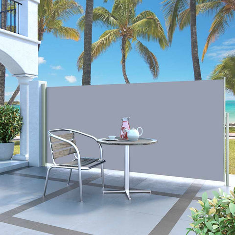 Retractable Side Awning - Grey