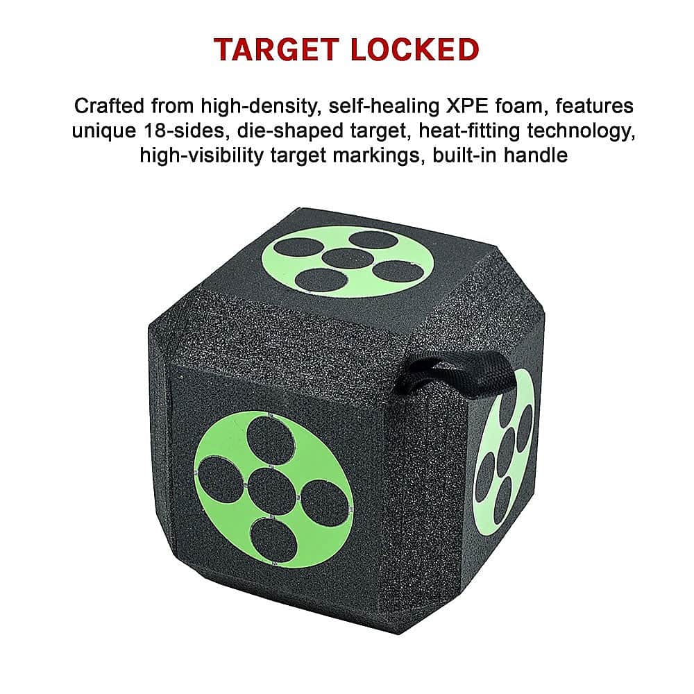 Reusable 18-Sided 3D Archery Dice Target Cube