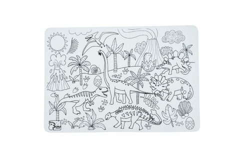 Reusable silicone drawing mat- dinosaurs
