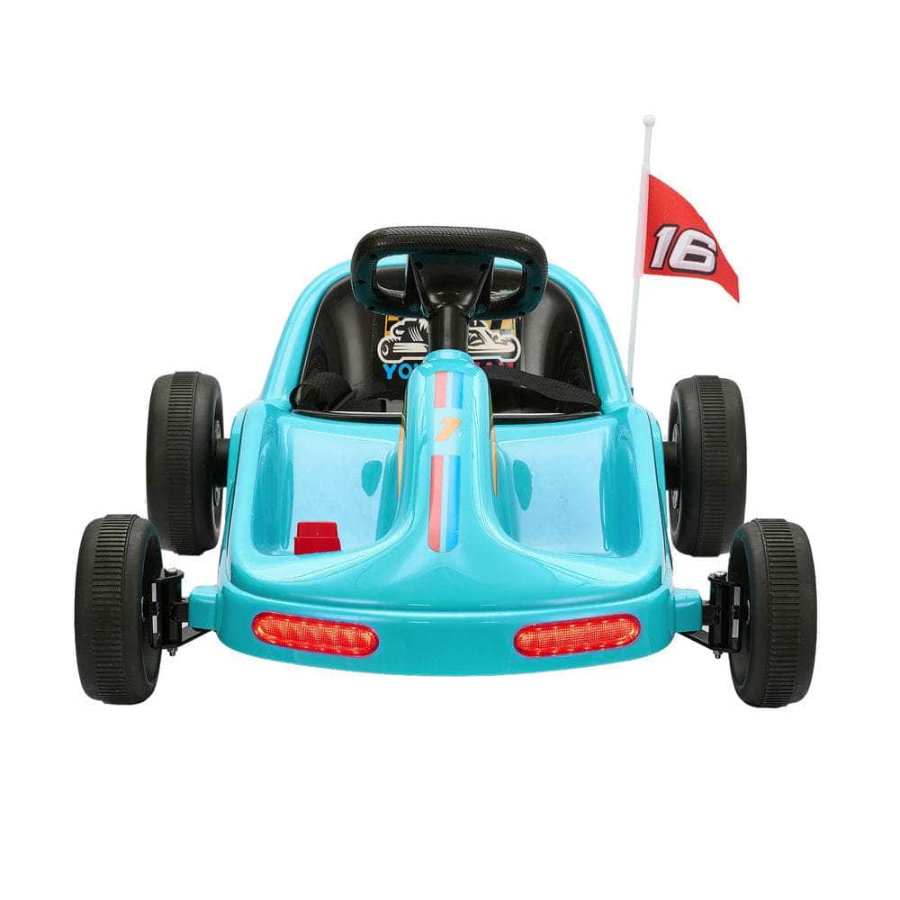 Ride on Car Electric Kart with Light Bluetooth Blue