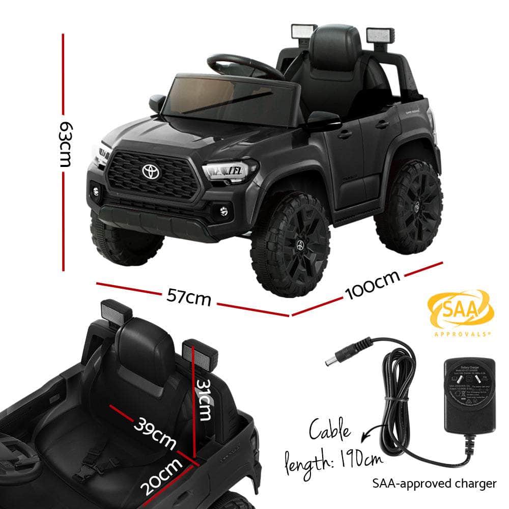 Ride On Car Kids Electric Toy Cars Tacoma Off Road Jeep 12V Battery Black