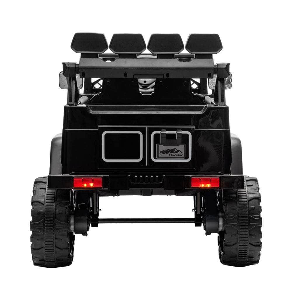 Ride-On Electric Jeep Car with Bluetooth Black Kids Battery Powered Toy