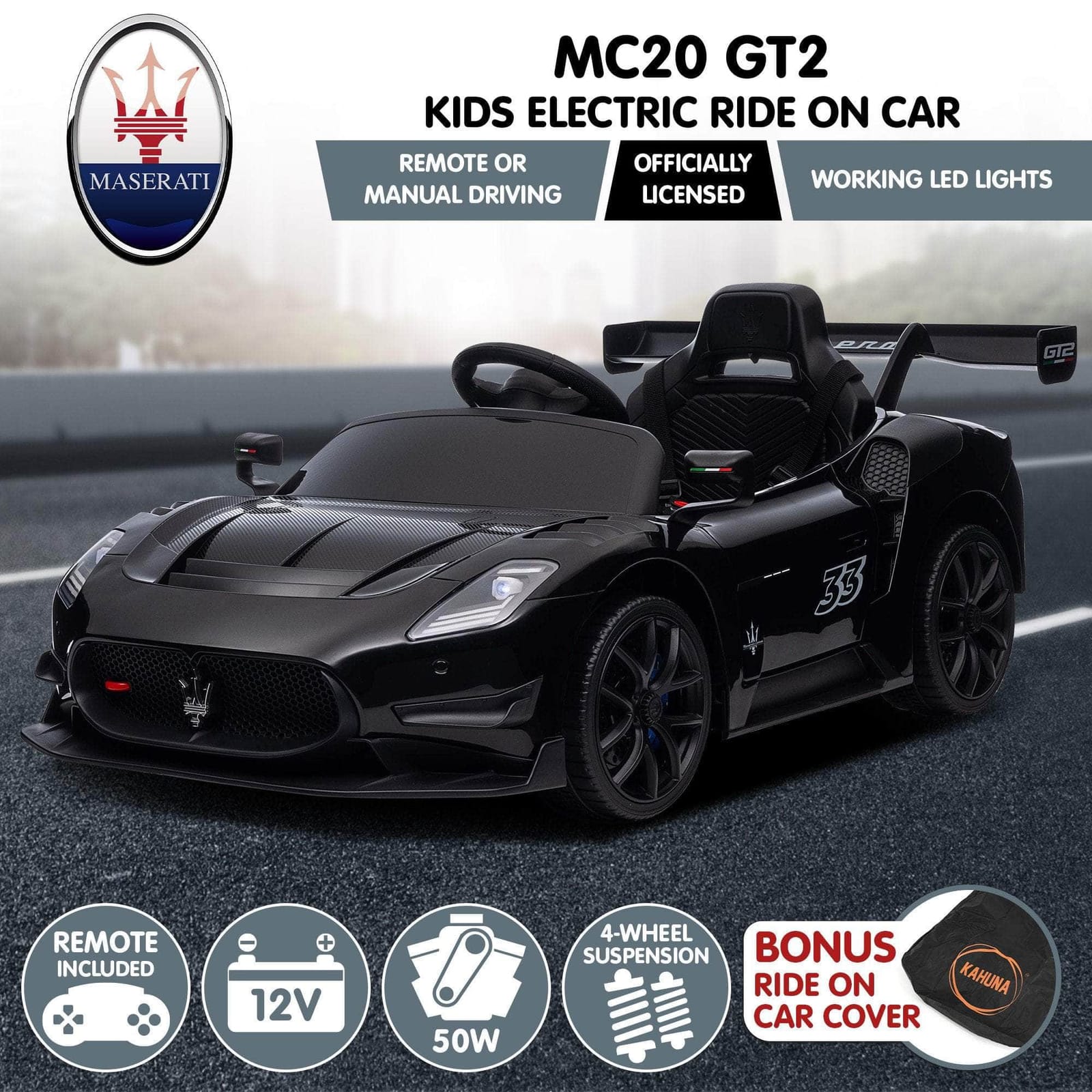 MC20 GT2 Licensed Electric Kids Ride On Race Car
