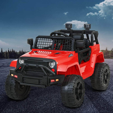 Rigo Kids Electric 12V Car Toys Jeep - Red