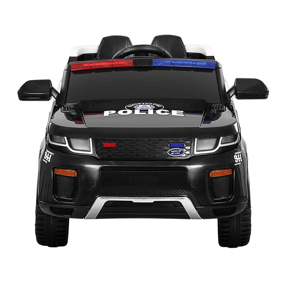 Rigo Kids Electric Patrol Police Car, Remote, Black