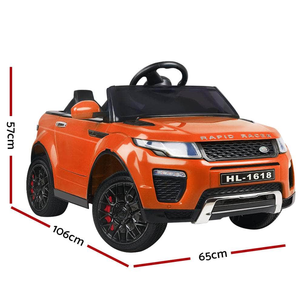 Rigo Kids Ride On Car Electric 12V Toys Orange