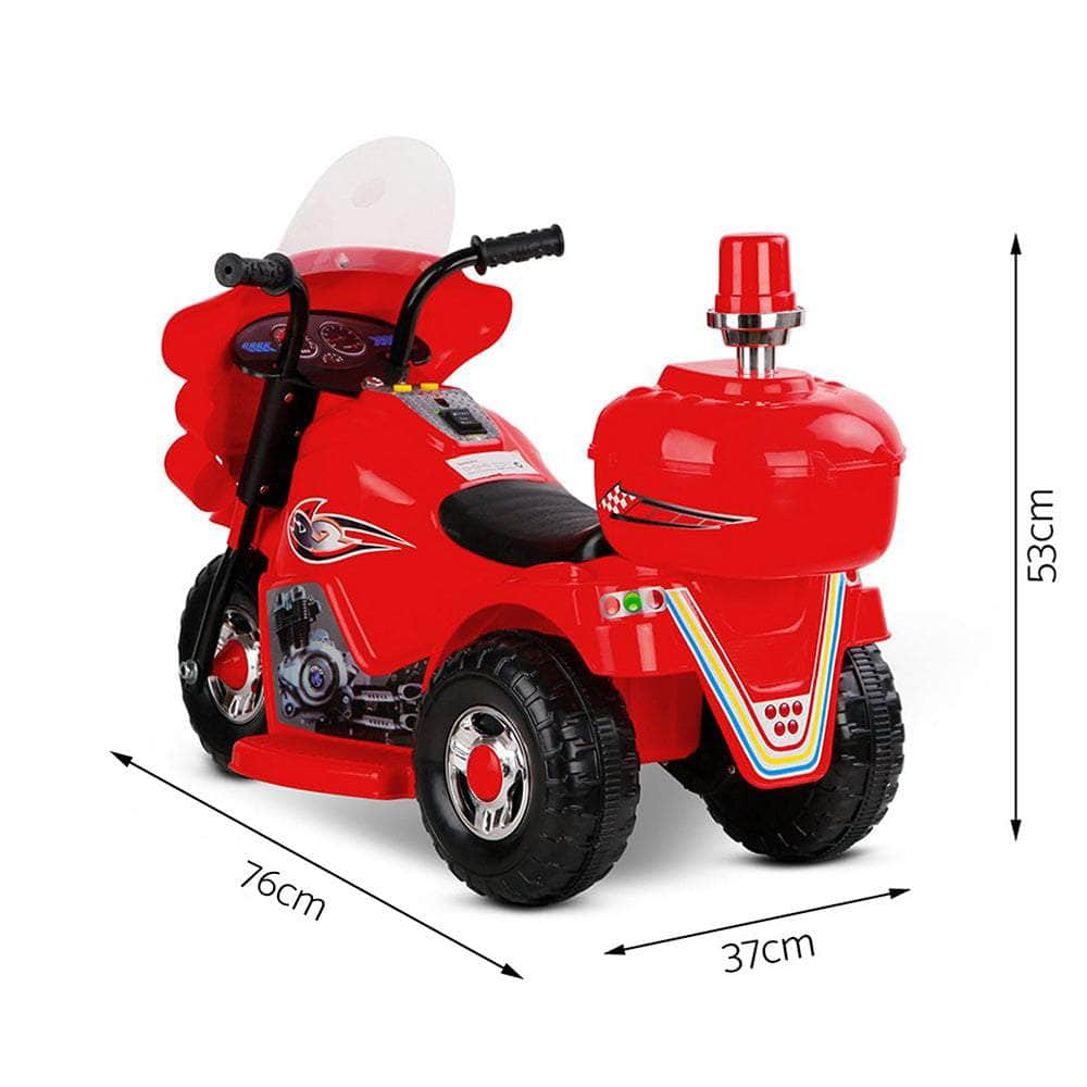 Rigo Kids Ride On Motorbike Motorcycle Car Red